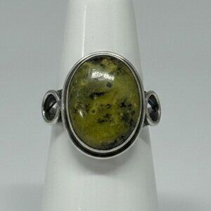 Atlantisite Gemstone Cabochon Ring Size Approx. 9